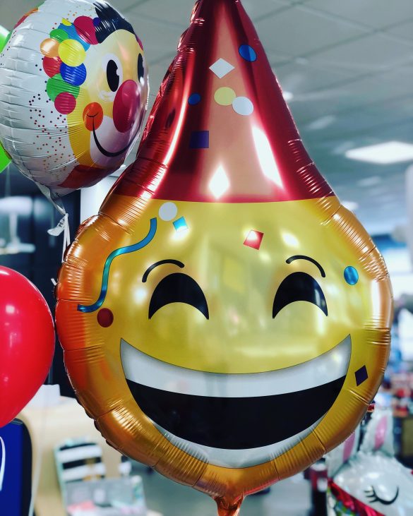 Heliumballon lachender Smiley