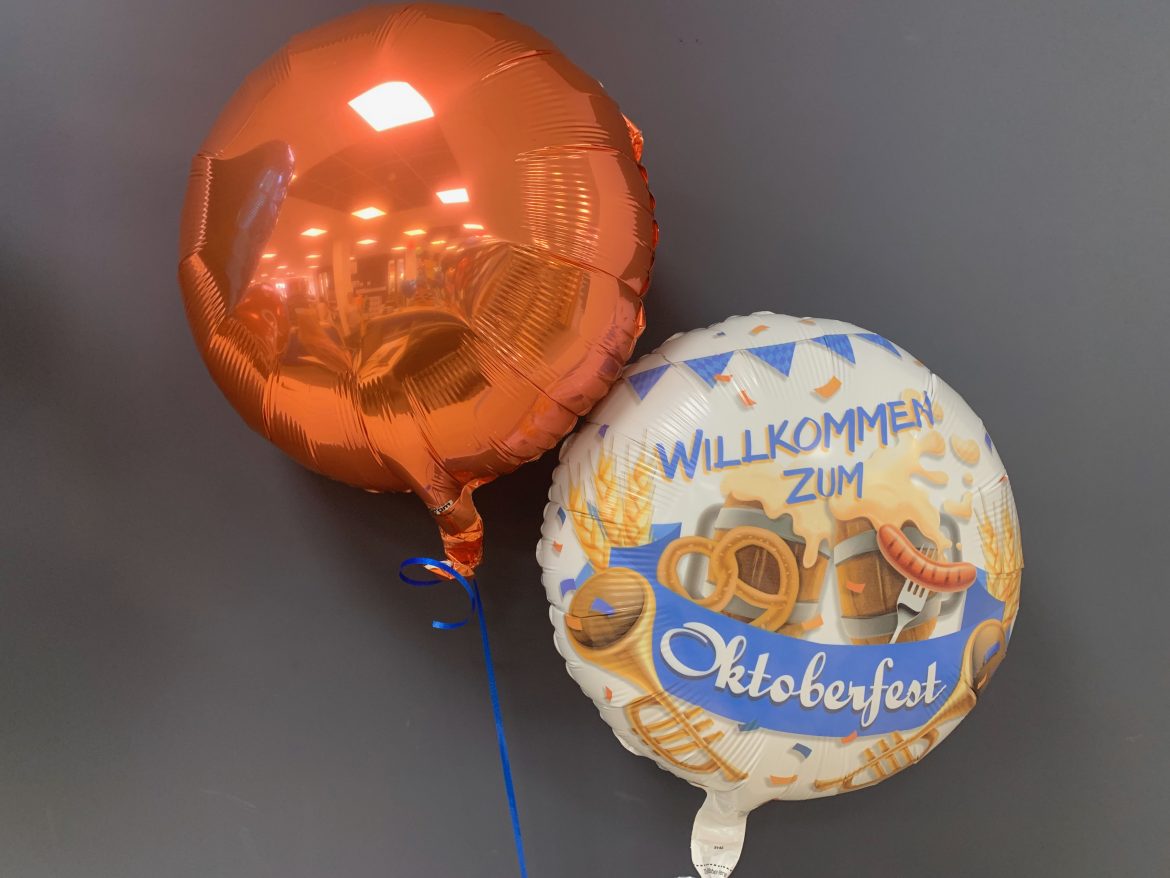 Heliumballon Willlkommen zum Oktoberfest