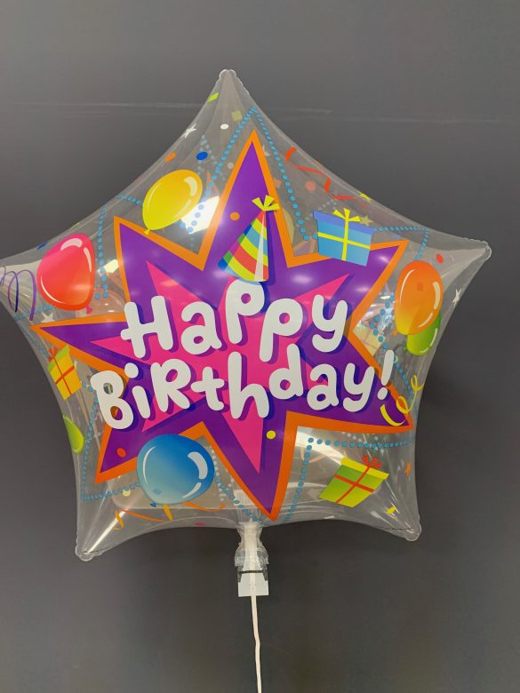 Helium-Ballon Stern "Happy Birthday"